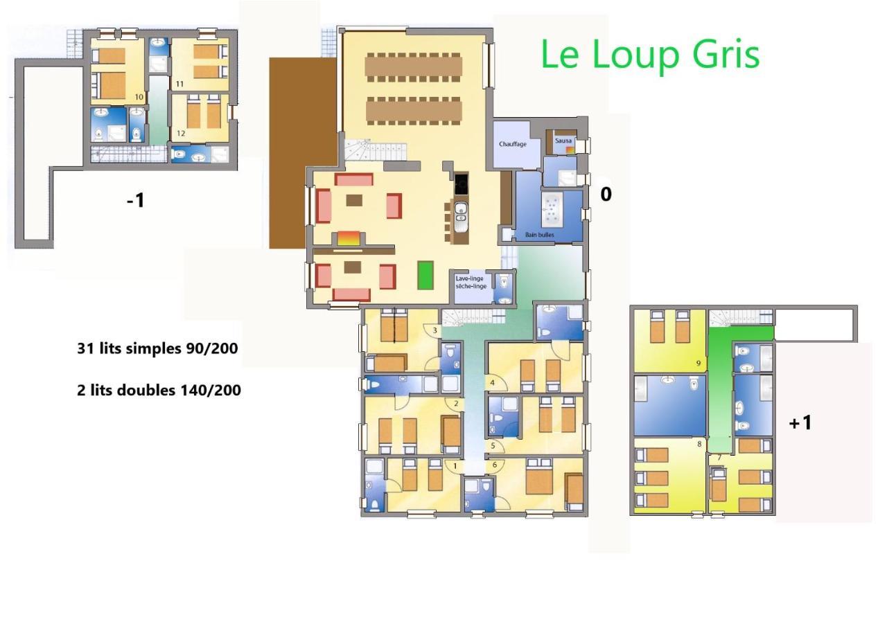 Вилла Le Loup Gris - 35 Pers - Vue-Wellness, Butgenbach-Malmedy Экстерьер фото